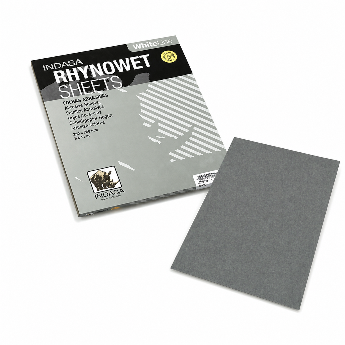 Indasa flatting paper package with one individual sheet