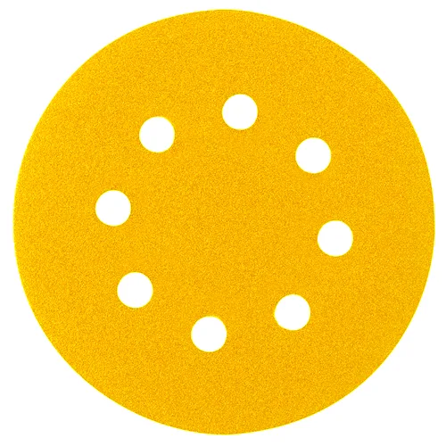 Yellow Indasa Velcro sanding disc