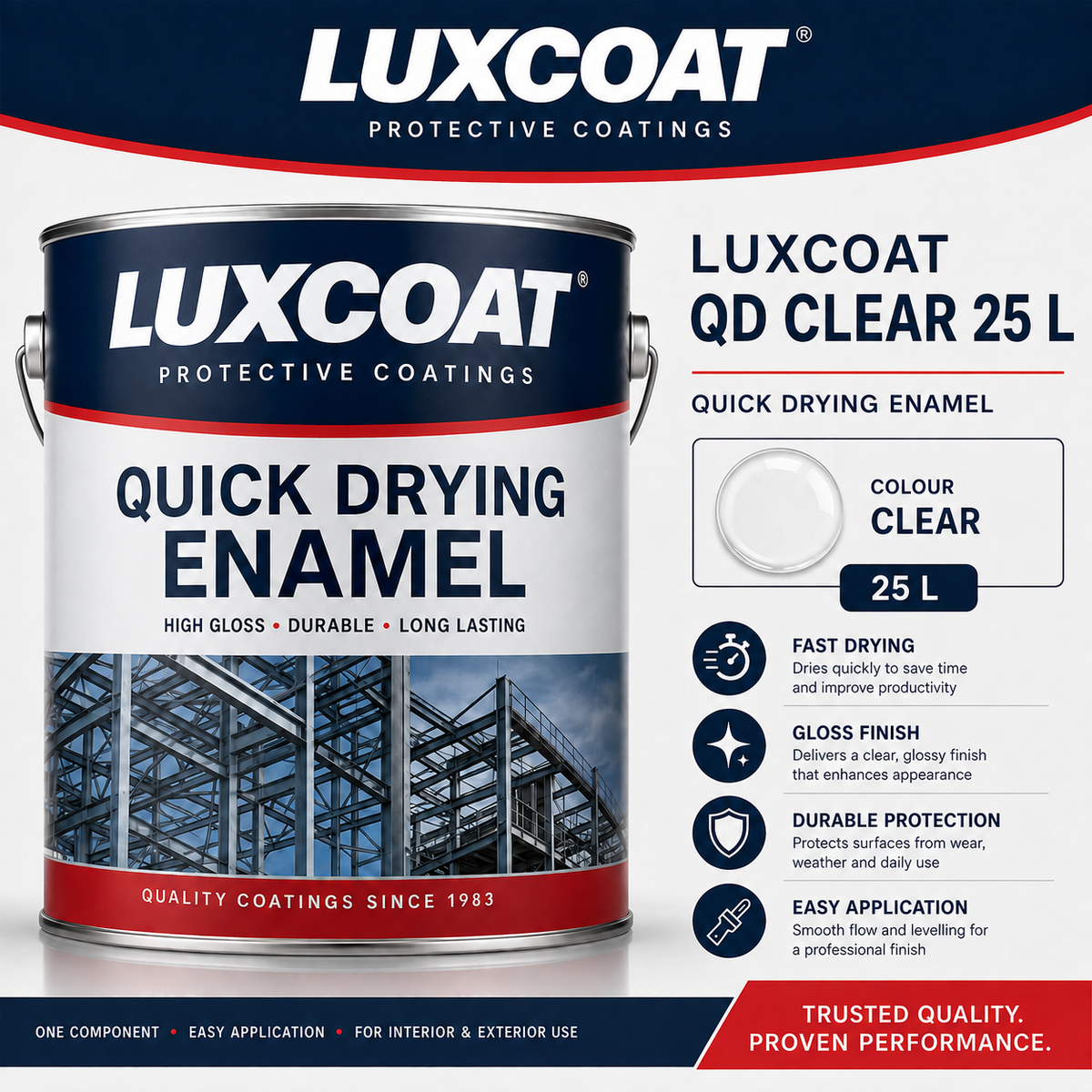 Luxcoat QD Clear 25 L quick drying enamel