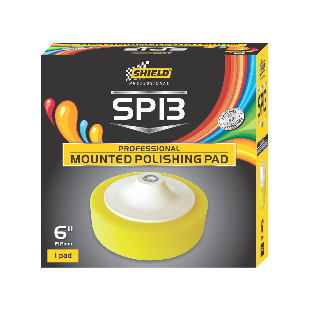 Shield SP13 Yellow Mounted Polishing Pad
